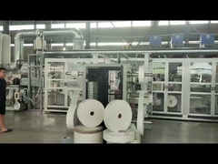 The Full Servo 400pcs/min Menstrual Panties production line has entered the acceptance stage